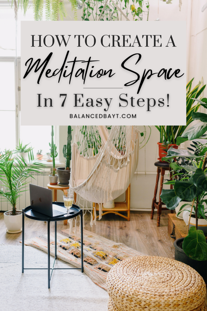 create a prayer meditation space