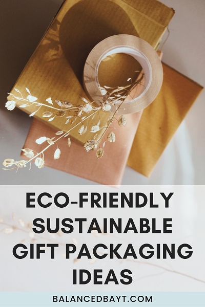 eco-friendly sustainable gift packaging ideas mindful gift-giving brown packaging and tape